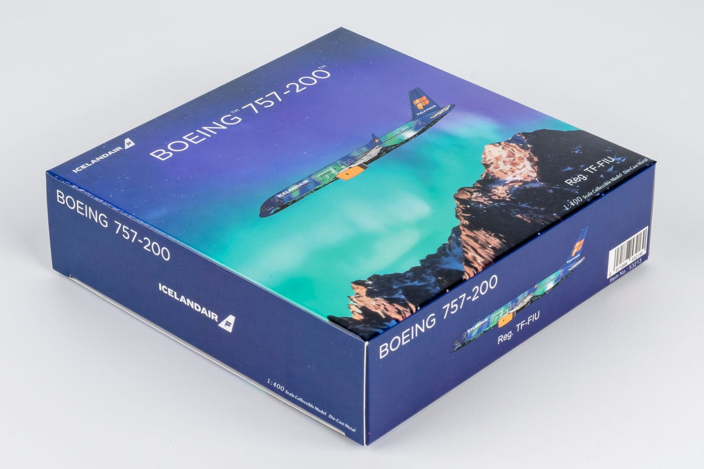 Pre-Order NG Models 53213 1:400 Icelandair 757-200/w TF-FIU (Aurora (Northern Lights))