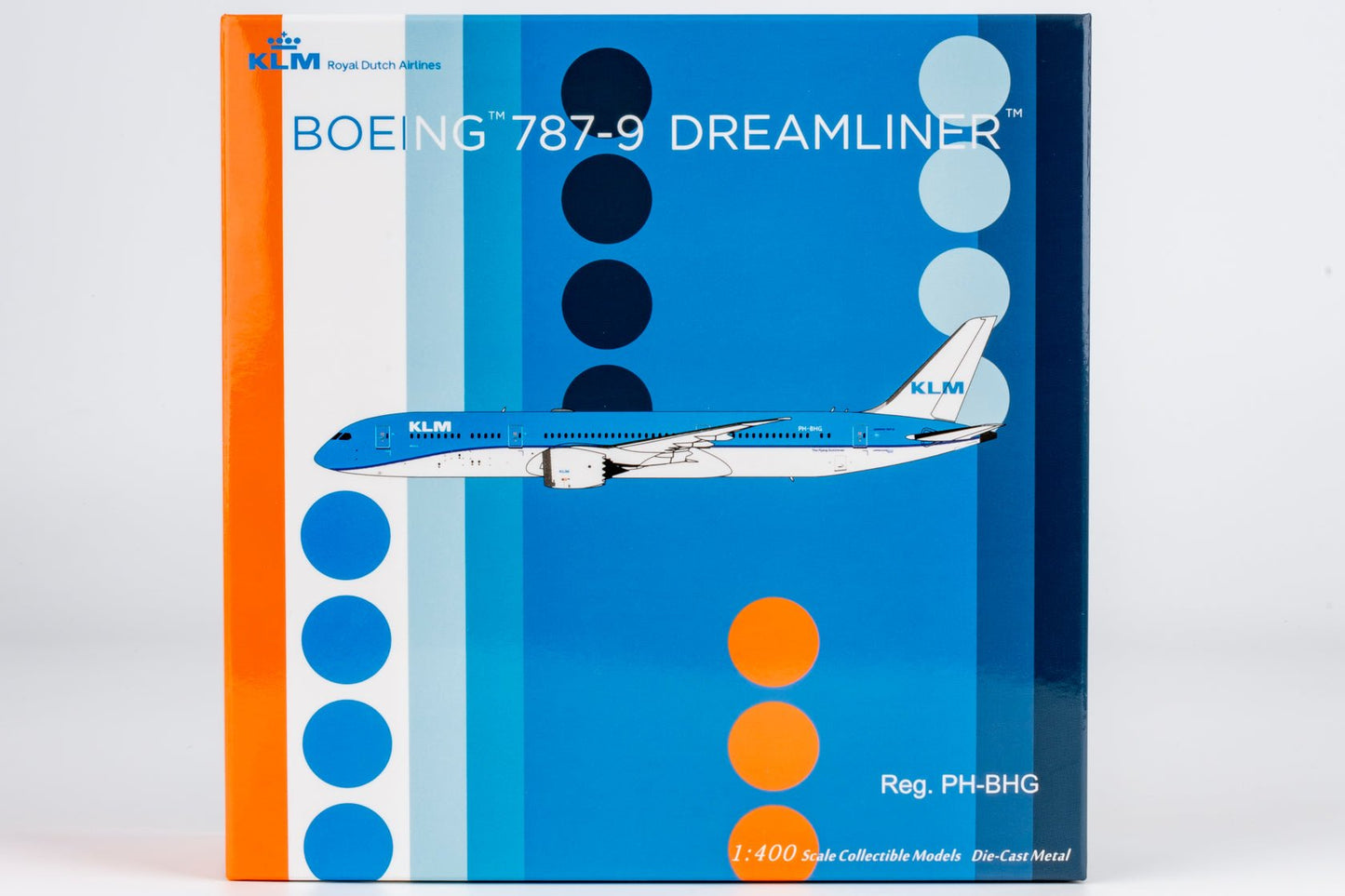 Pre-Order NG Models 55151 1:400 KLM Royal Dutch Airlines 787-9 Dreamliner PH-BHG (KLM logo's without the crown)