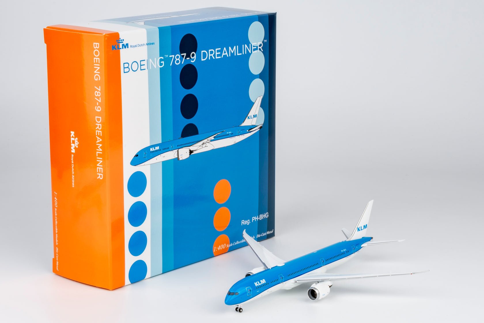 Pre-Order NG Models 55151 1:400 KLM Royal Dutch Airlines 787-9 Dreamliner PH-BHG (KLM logo's without the crown)