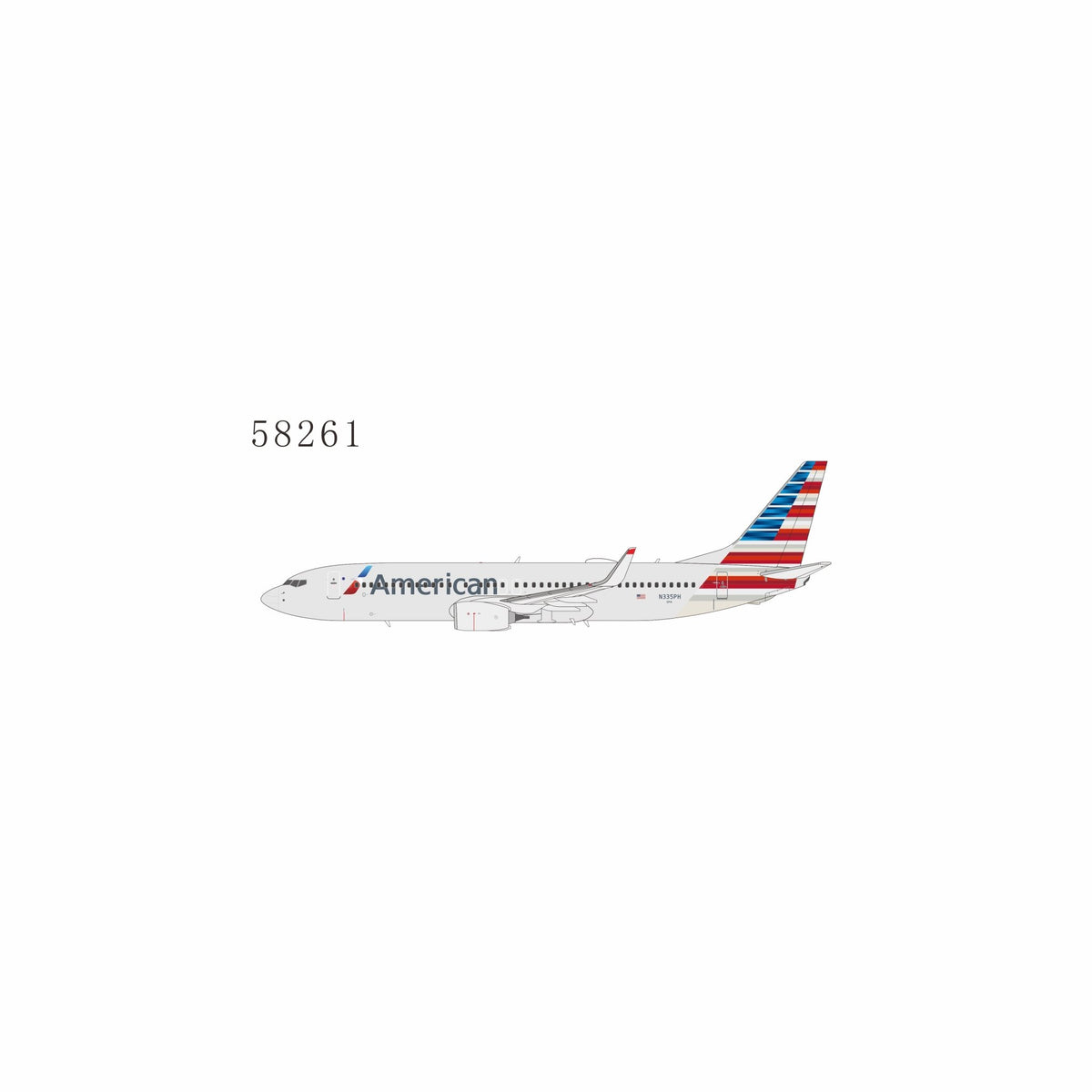 Pre-Order NG Models 58261 1:400 American Airlines 737-800/w N335PH