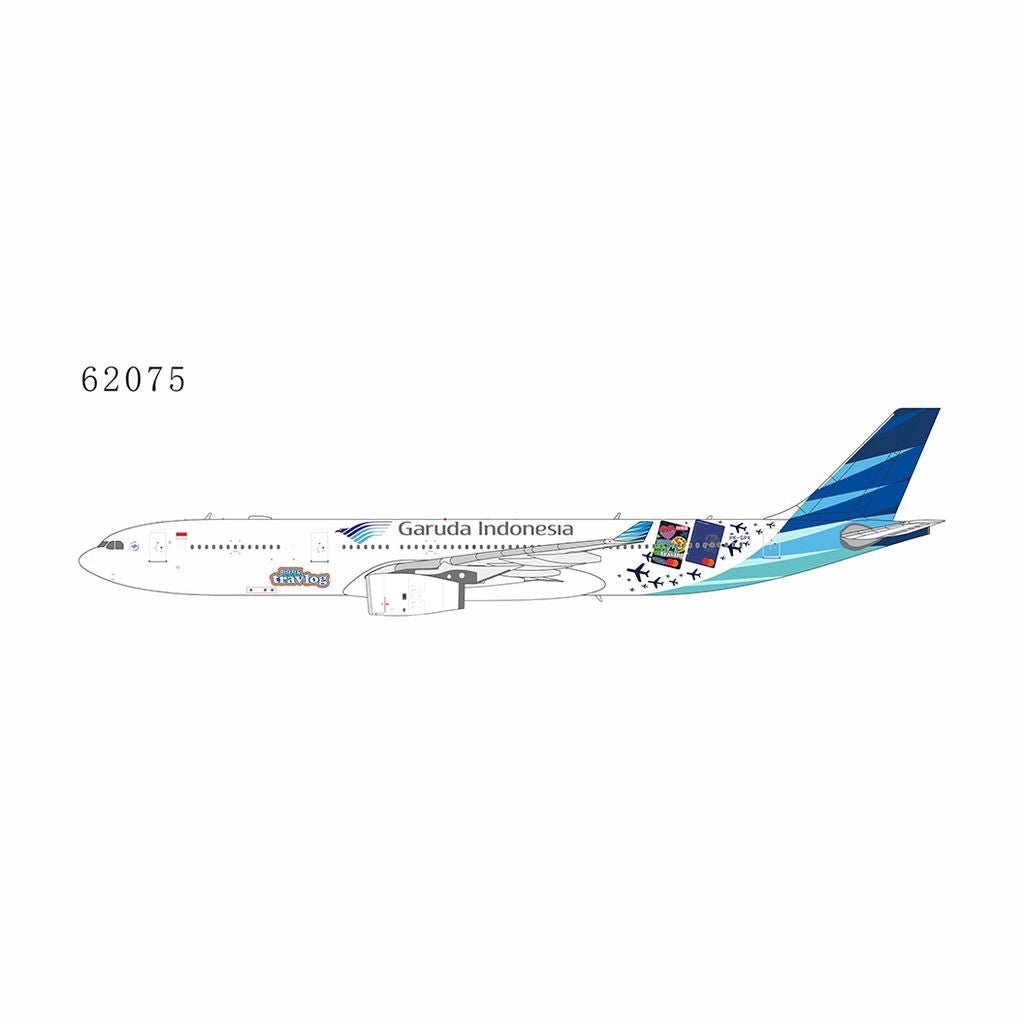 Pre - Order NG Models 62075 1:400 Garuda Indonesia A330 - 300 PK - GPX ("Hana TravelGo Card" sticker)