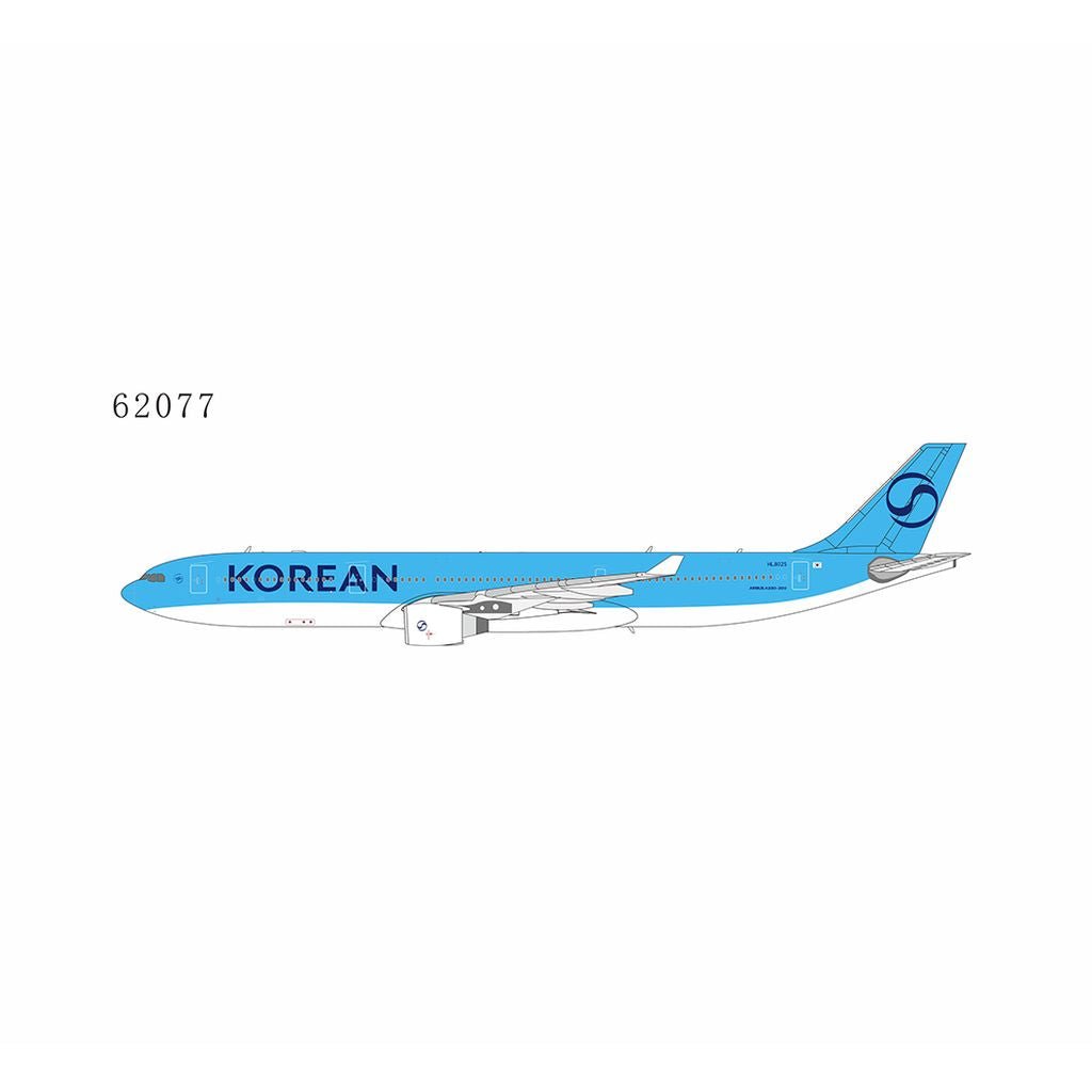 Pre - Order NG Models 62077 1:400 Korean Air A330 - 300 HL8025 (2025's livery)