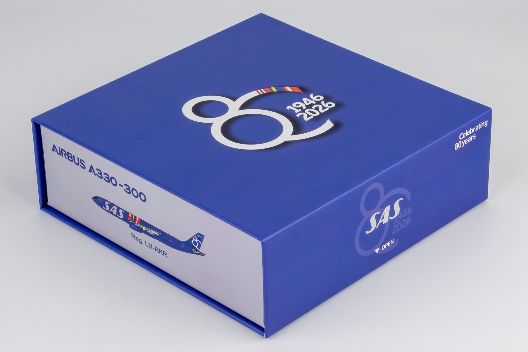 Pre-Order NG Models 62087 1:400 SAS Scandinavian Airlines A330-300 LN-RKR (Celebrating 80 Years Livery)