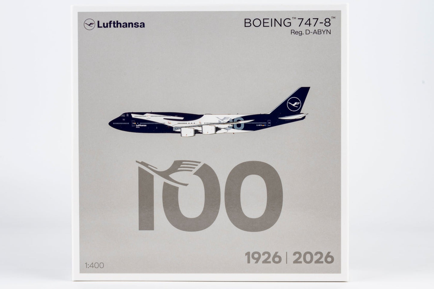 Pre-Order NG Models 78046 1:400 Lufthansa 747-8i D-ABYN (100 Years Anniversary)