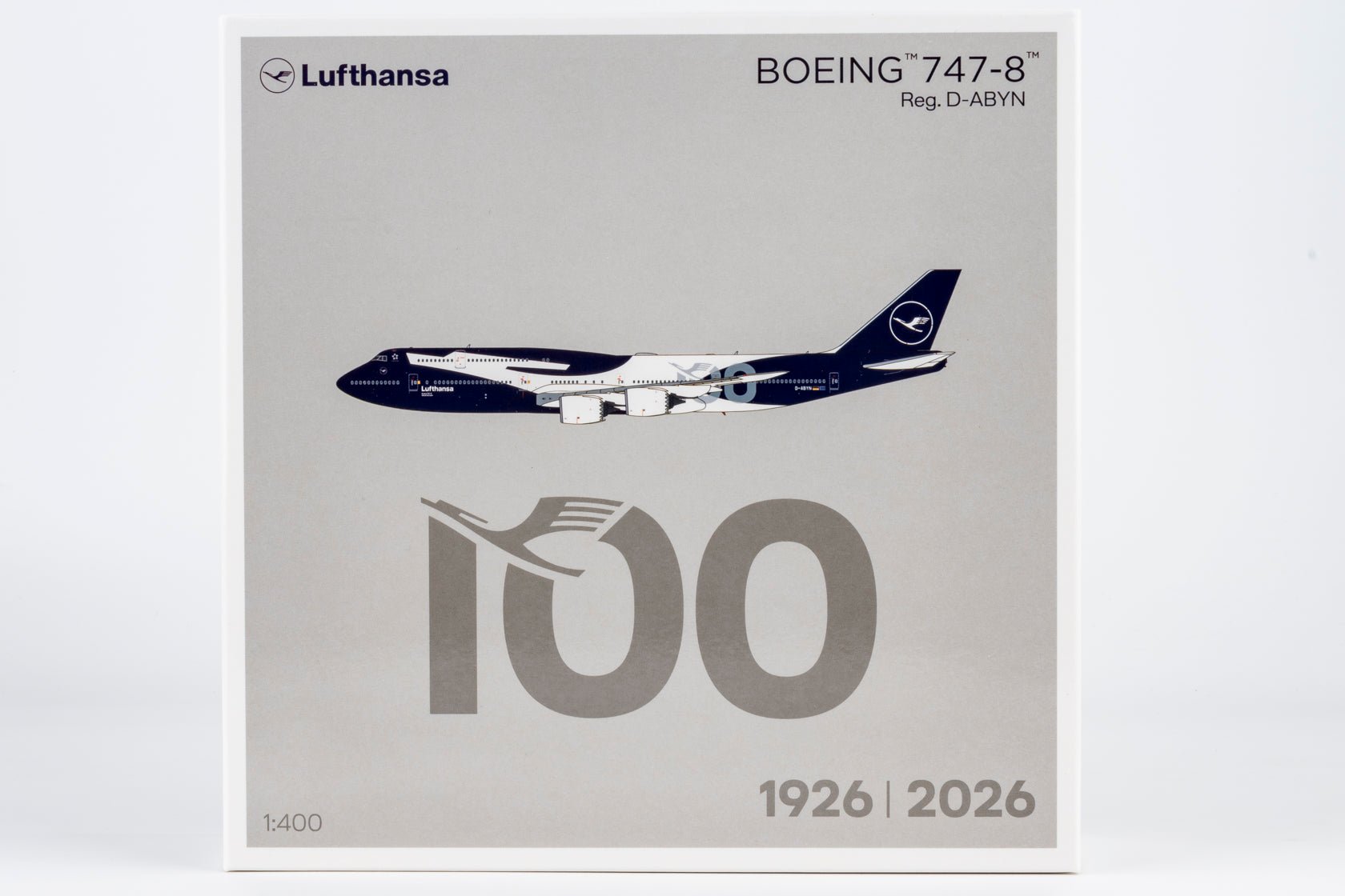 Pre-Order NG Models 78046 1:400 Lufthansa 747-8i D-ABYN (100 Years Anniversary)