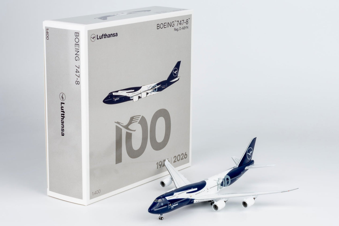 Pre-Order NG Models 78046 1:400 Lufthansa 747-8i D-ABYN (100 Years Anniversary)