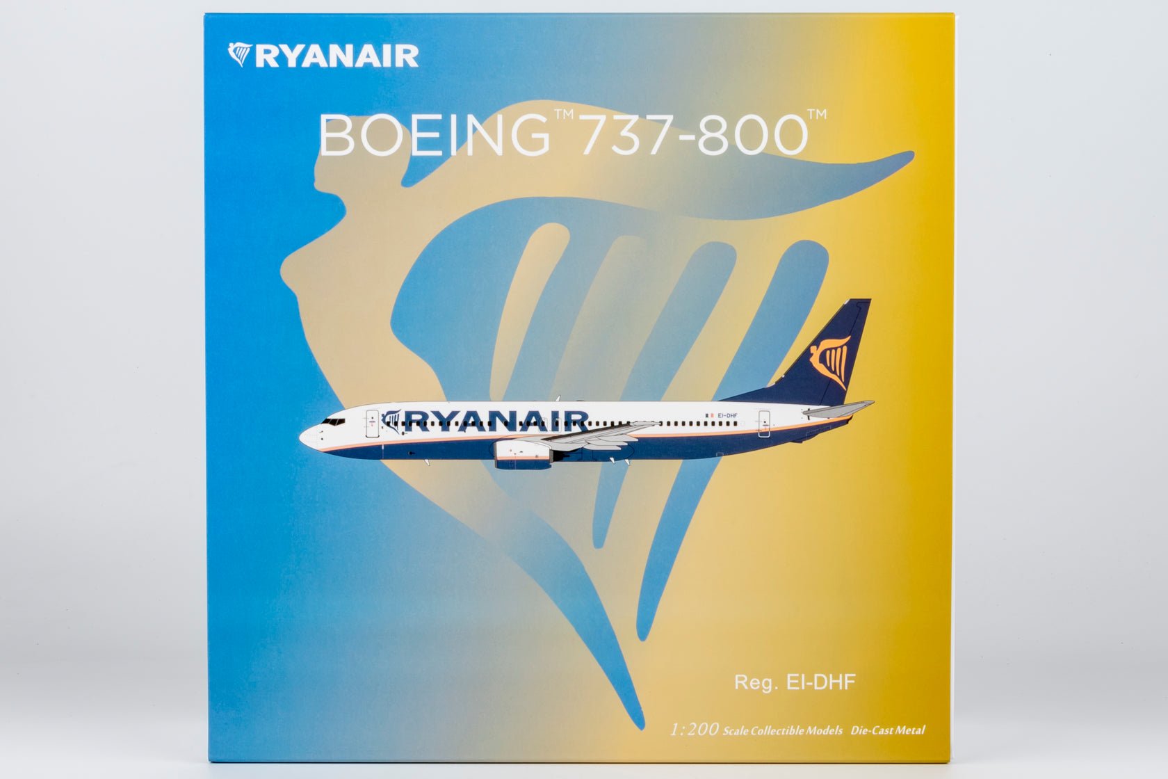 Pre-Order NG Models 8066 1:200 Ryanair 737-800/w EI-DYL current colors with scimitar winglets