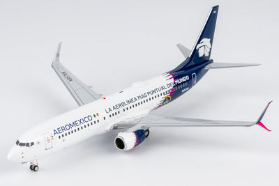 Pre-Order NG Models 8067 1:200 Aeromexico 737-800/w N957AM new paint with scimitar winglets; "La Aerolínea Más Puntual Del Mundo" titles