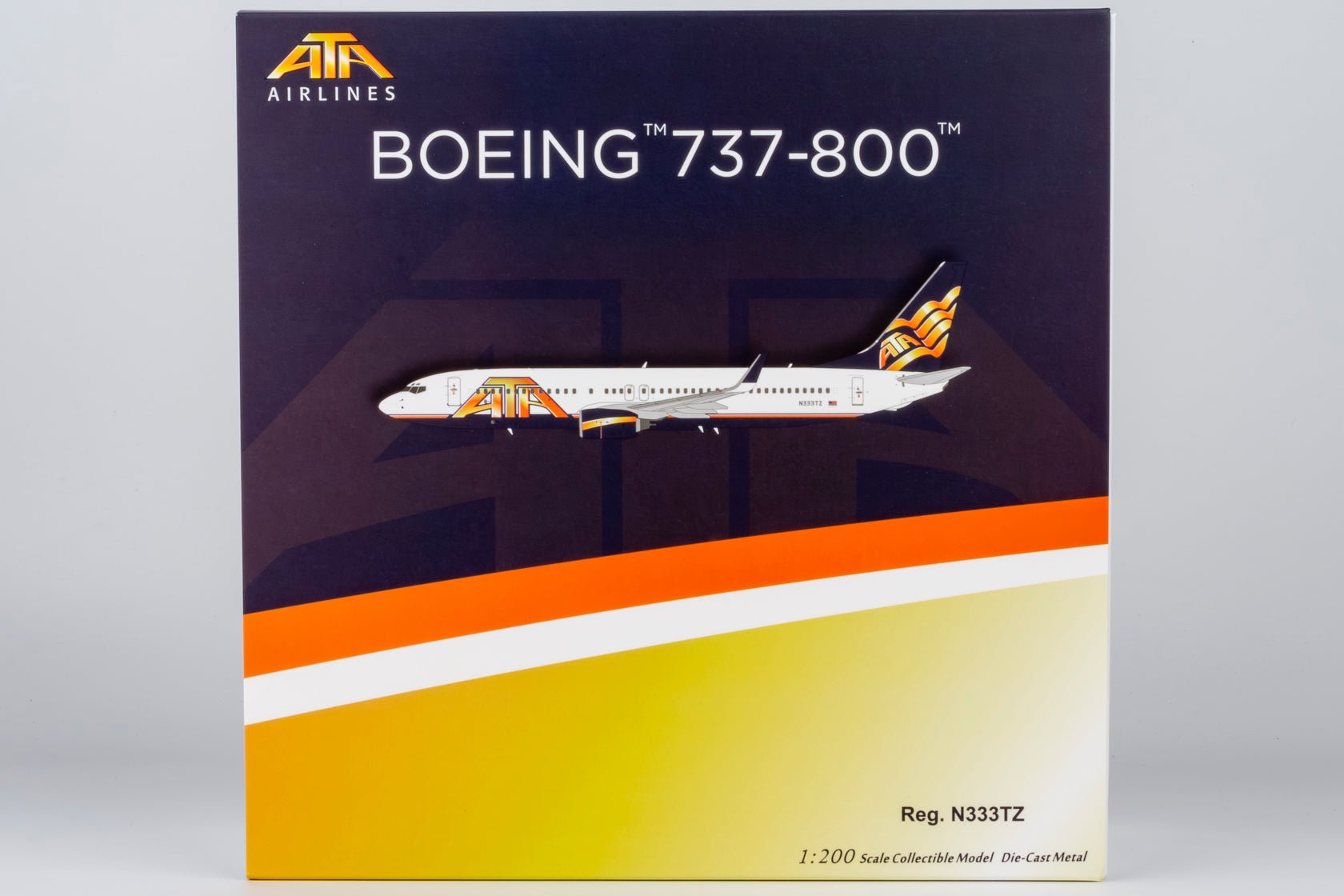 Pre-Order NG Models 8069 1:200 American Trans Air - ATA Airlines 737-800/w N333TZ