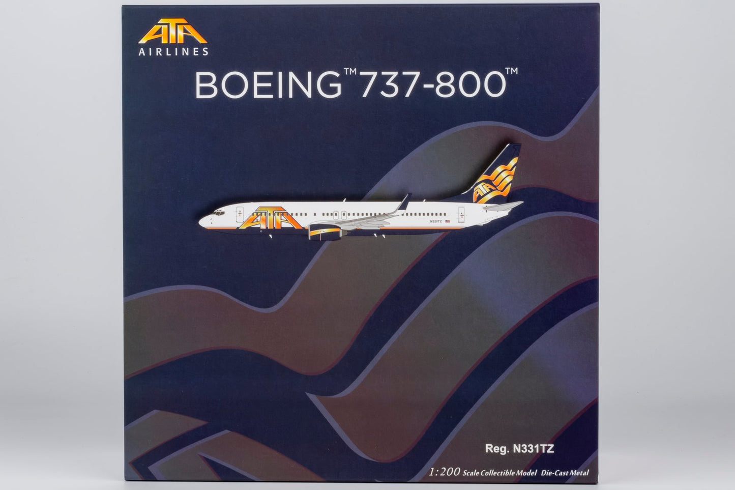 Pre-Order NG Models 8070 1:200 American Trans Air - ATA Airlines 737-800/w N331TZ
