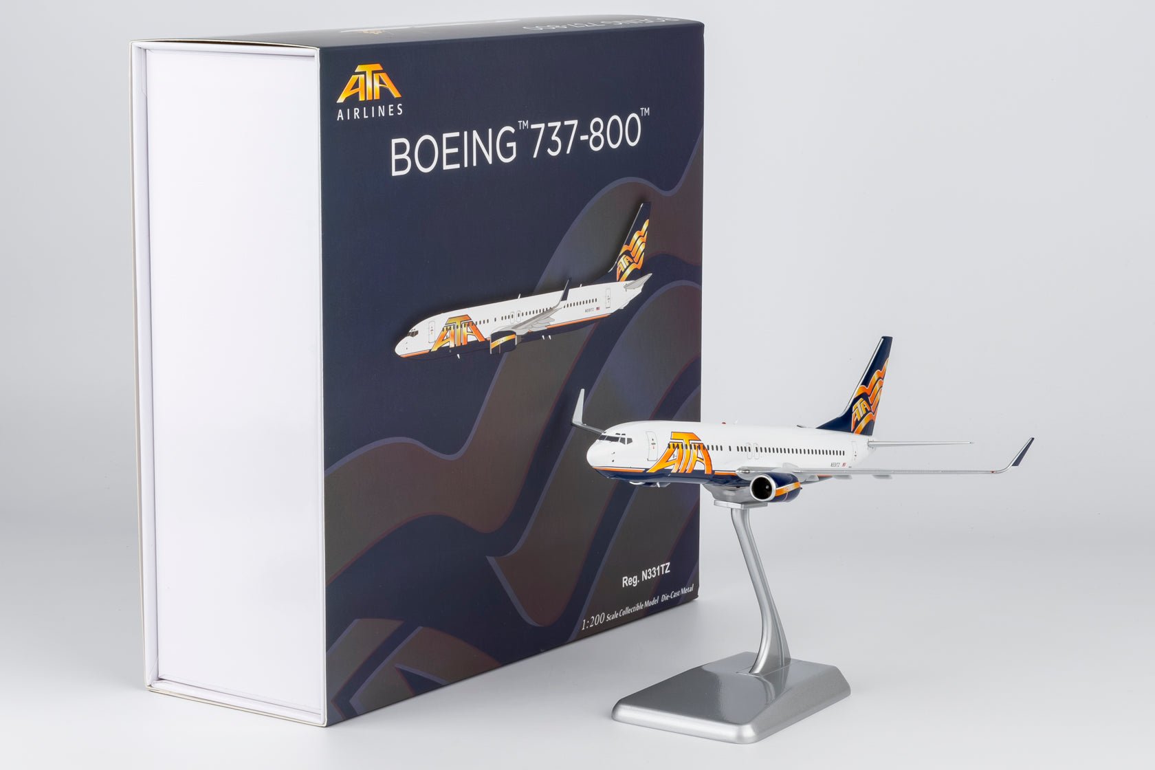 Pre-Order NG Models 8070 1:200 American Trans Air - ATA Airlines 737-800/w N331TZ