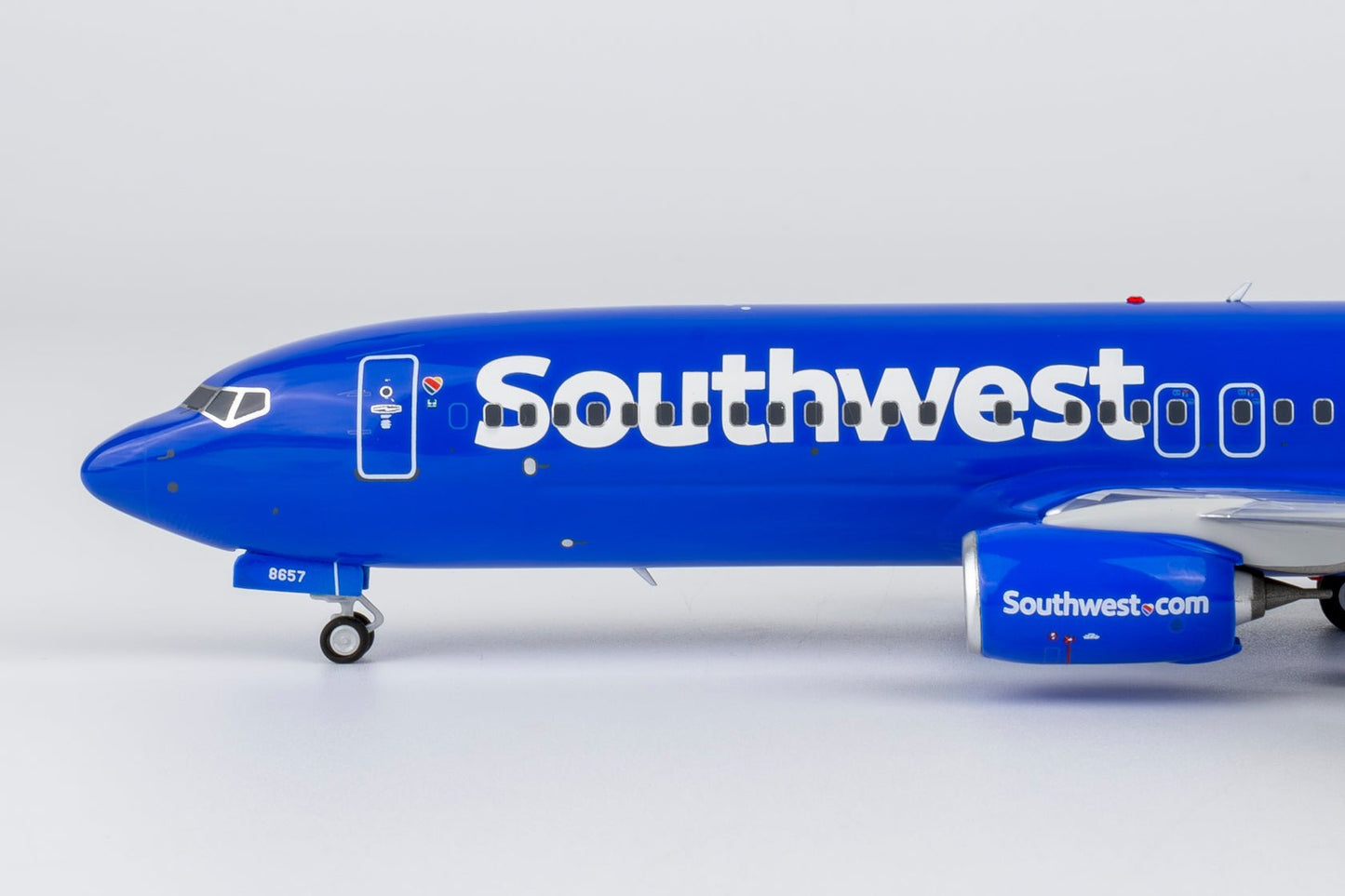 Pre-Order NG Models 8073 1:200 Southwest Airlines 737-800/w N8657B Heart livery with halogen landing lights; with scimitar winglets