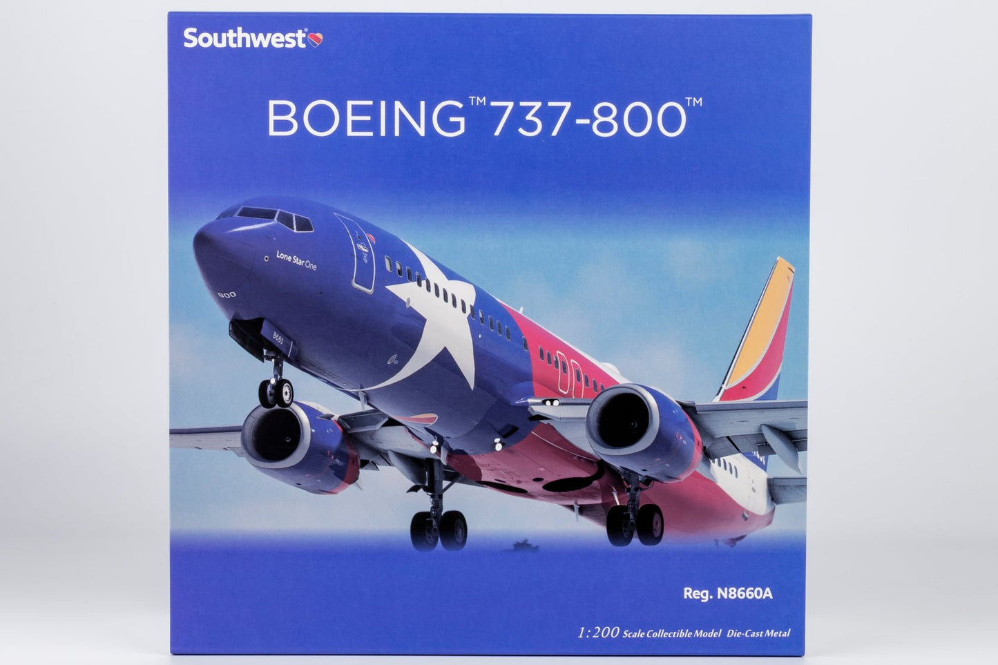 Pre-Order NG Models 8074 1:200 Southwest Airlines 737-800/w N8660A new "Lone Star One"