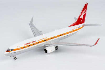 Pre-Order NG Models 8075 1:200 Qantas Airways 737-800/w VH-XZP retro 'Ochre' c/s, named 'James Strong