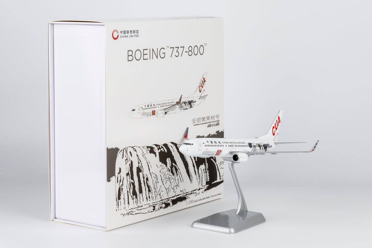 Pre-Order NG Models 8076 1:200 China United Airlines 737-800/w B-5448 Anshun Huangguoshu Waterfalls 安顺黄果树号