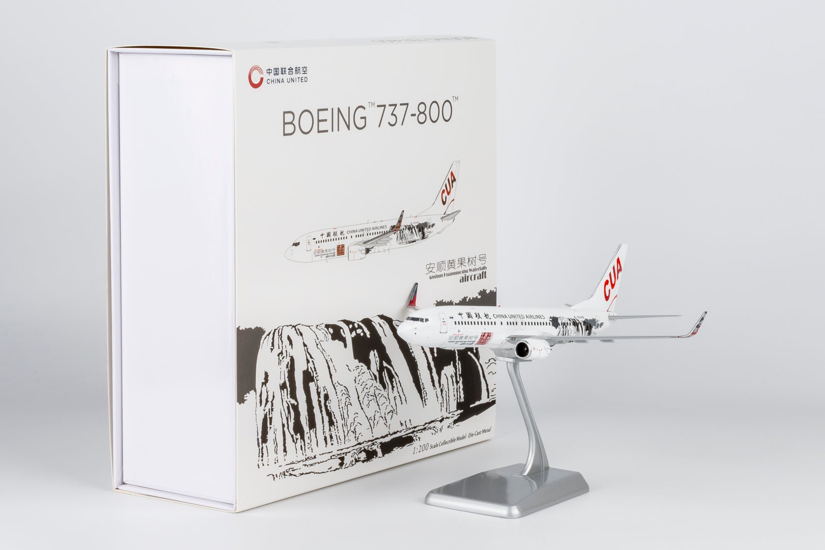 Pre-Order NG Models 8076 1:200 China United Airlines 737-800/w B-5448 Anshun Huangguoshu Waterfalls 安顺黄果树号