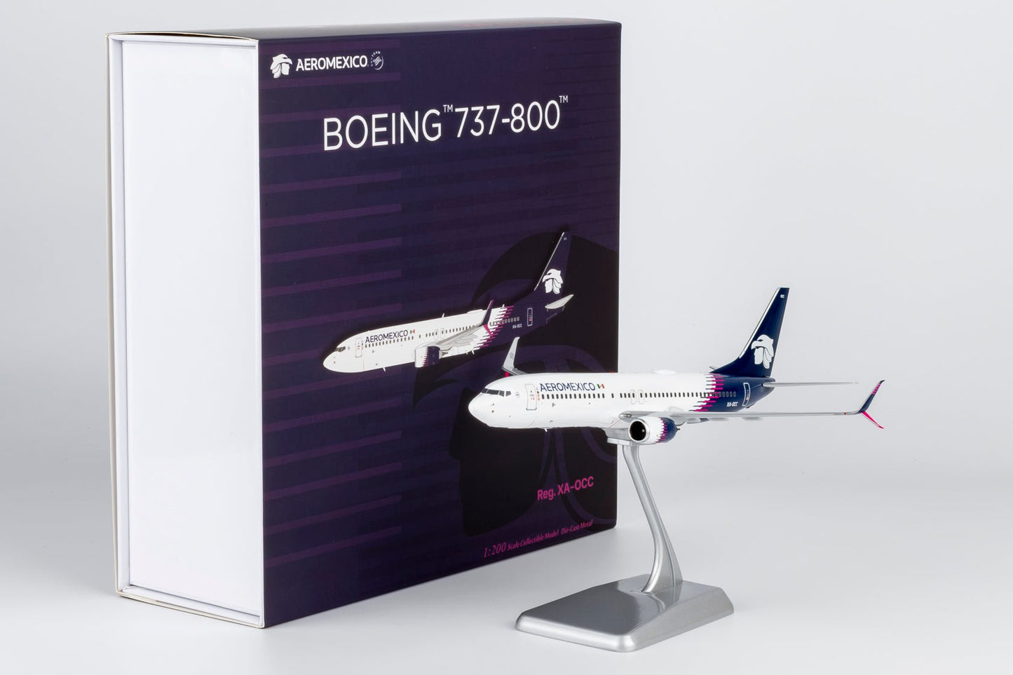 Pre-Order NG Models 8078 1:200 Aeromexico 737-800/w XA-OCC new paint with scimitar winglets