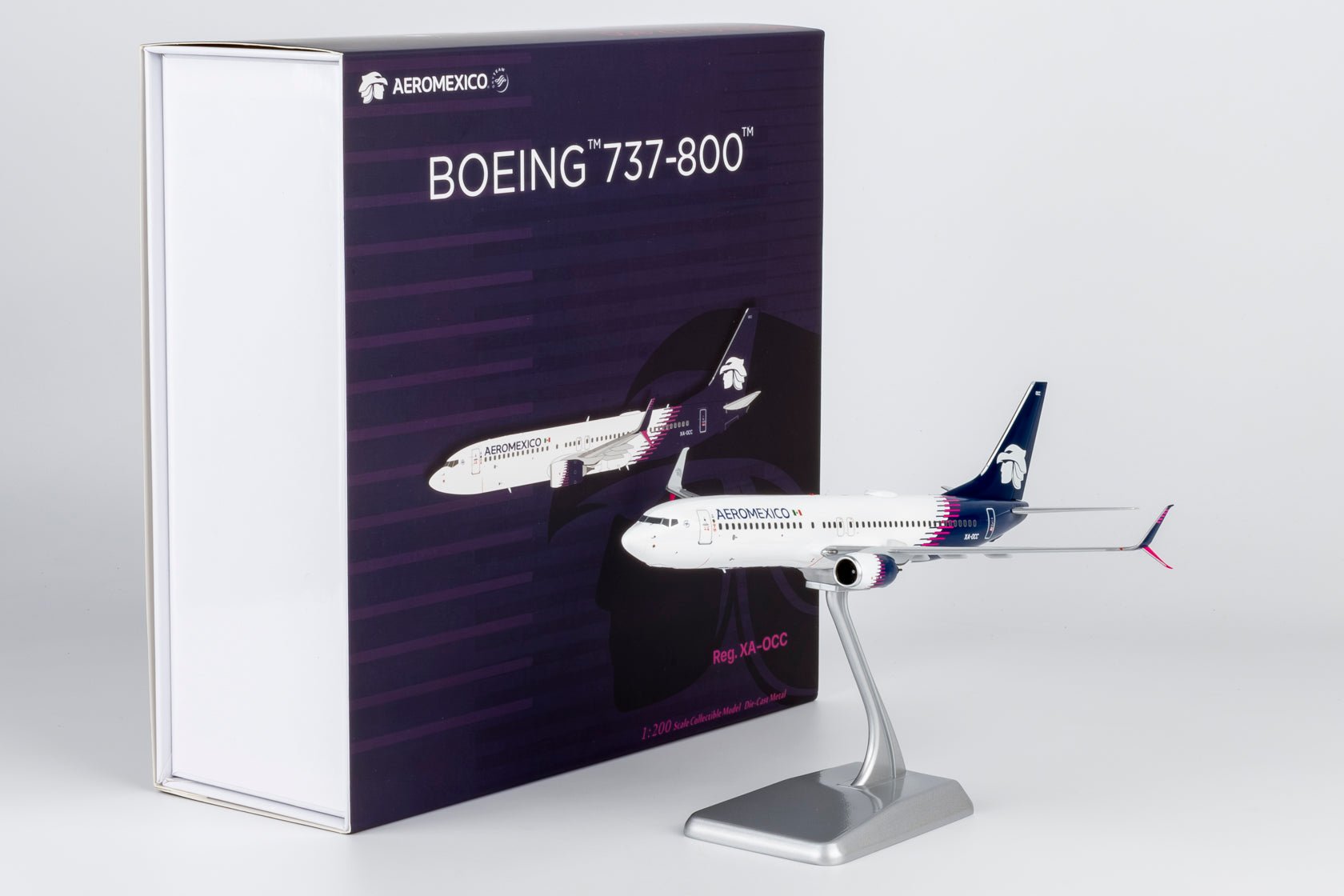 Pre-Order NG Models 8078 1:200 Aeromexico 737-800/w XA-OCC new paint with scimitar winglets