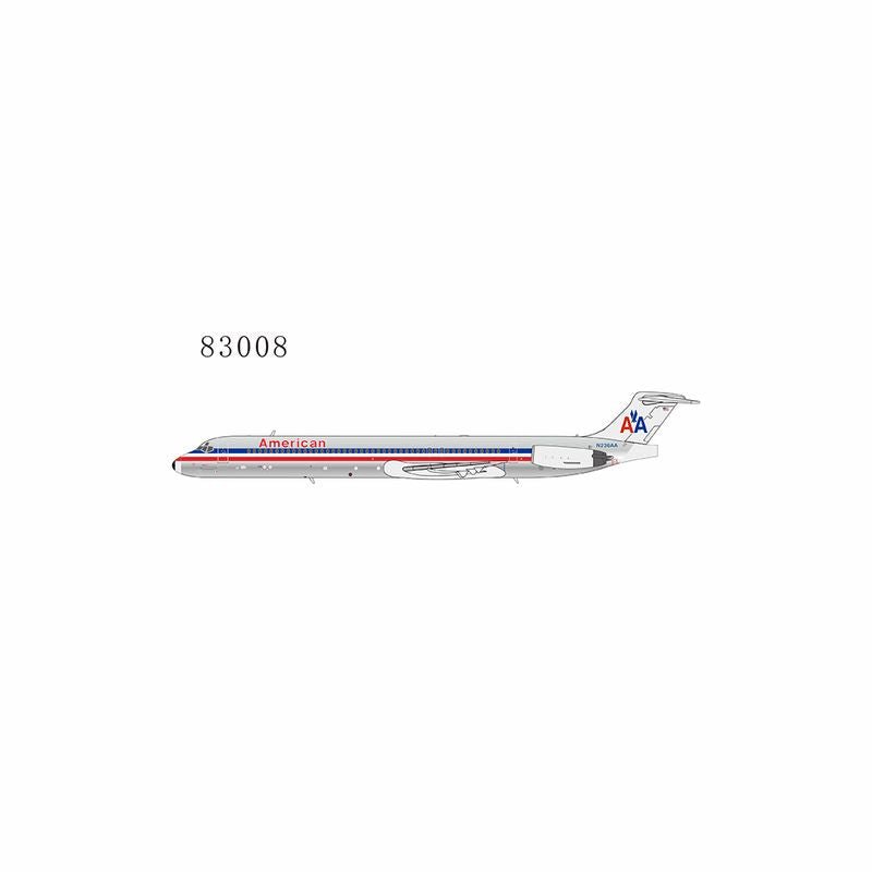 Pre - Order NG Models 83008 1:400 American Airlines MD - 82 N236AA (black nosecone)