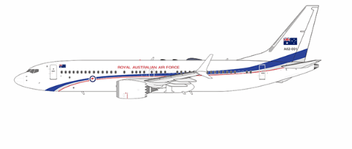 NG Models 88035 1:400 Royal Australian Air Force (RAAF) BBJ 737 MAX A62 - 001
