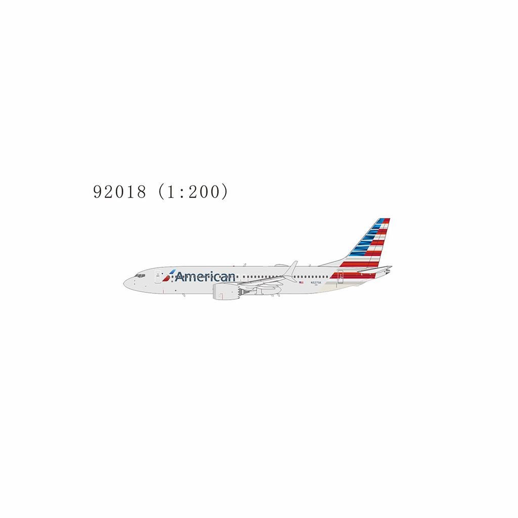 Pre - Order NG Models 92018 1:200 American Airlines 737 MAX 8 N327SK