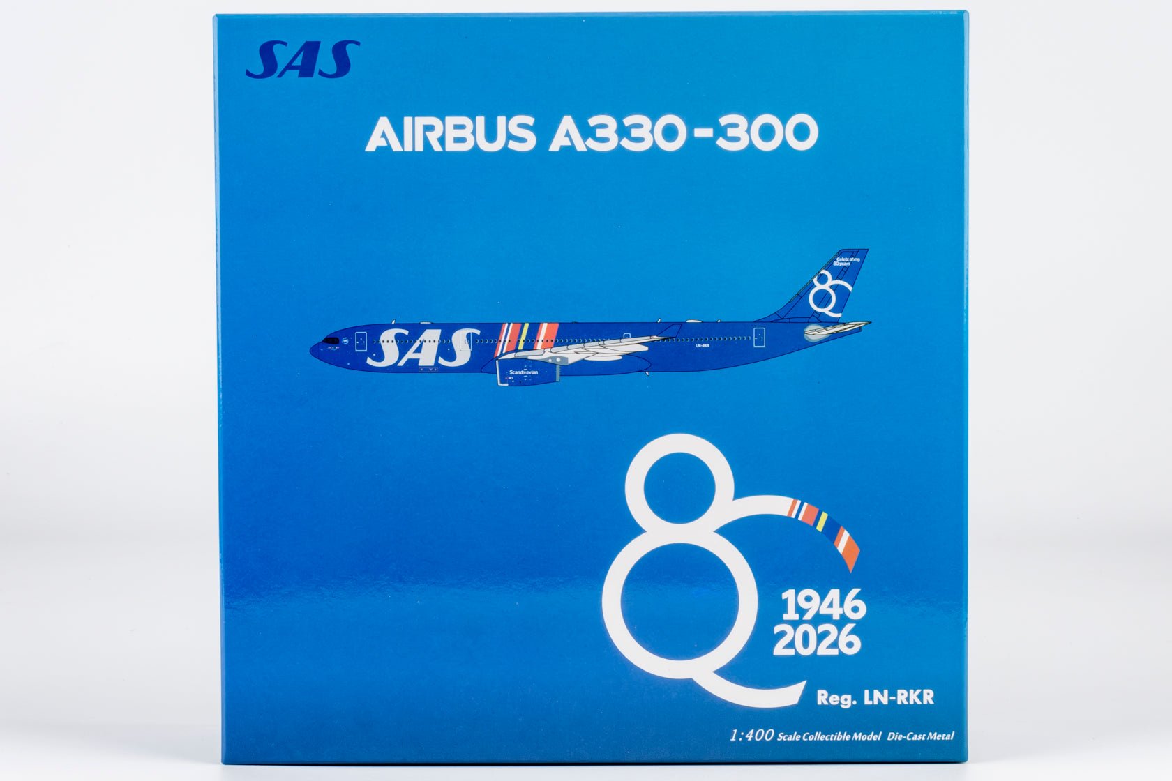Pre-Order NG Models ULTIMATE 62088 1:400 SAS Scandinavian Airlines A330-300 LN-RKR (Celebrating 80 Years Livery)