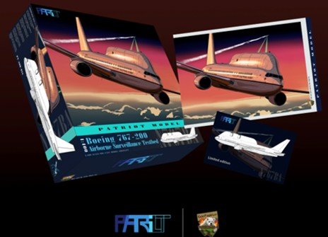 Pre - Order Patriot Model PT - 400 - 018 1:400 Boeing B767 - 200 US Army Airborne Surveillance Test Bed (AST) N767BA