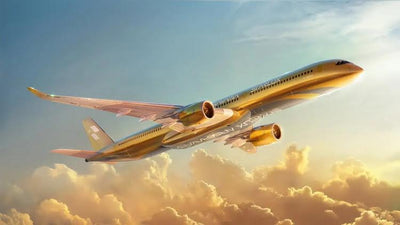 Pre - Order Phoenix Models 04694 1:400 Starlux A350 - 1000 B - 58554 "AIRSORAYAMA Gold"