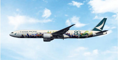 Pre - Order Phoenix Models 04698 1:400 Cathay Pacific B777 - 300ER B - KQU "Spirit of Hong Kong 80th Anniversary"