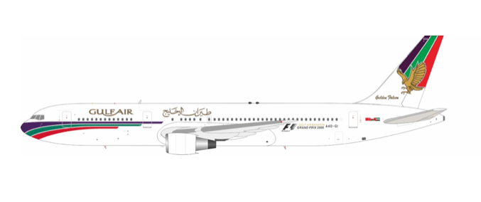 Pre - Order Retro Models RM76302 1:200 Gulf Air Boeing 767 - 3P6/ER A40 - GI