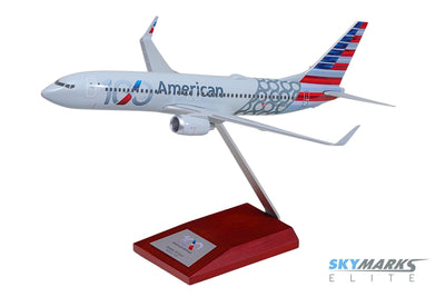 Pre-Order SkyMarks Elite SKR80100 1:100 Boeing 737-800 American Airlines 100th Anniversary N840NN