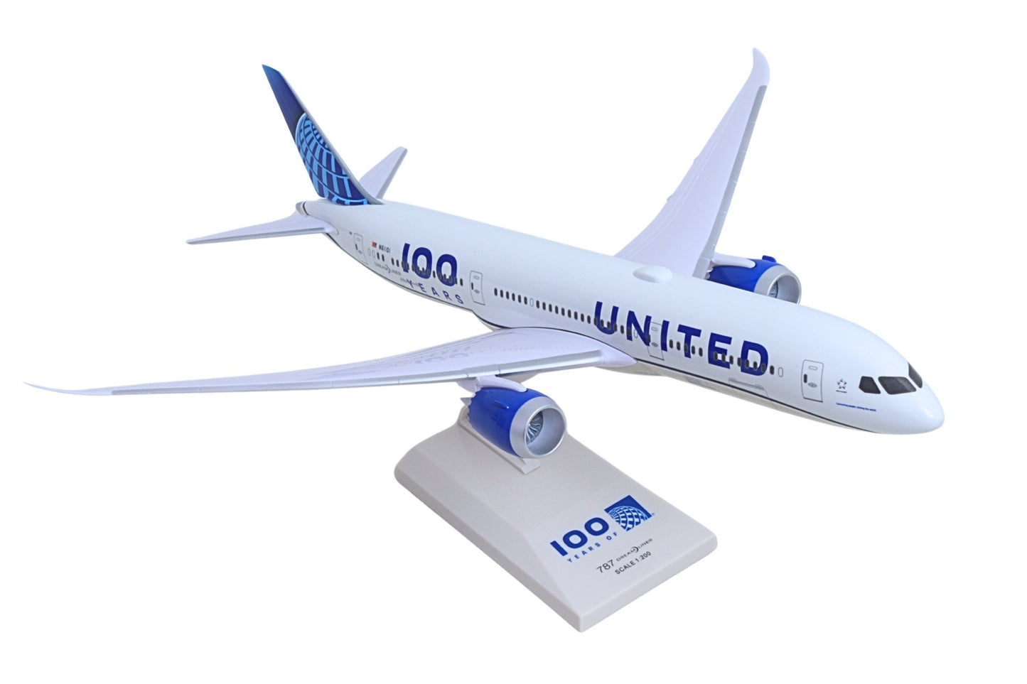 Pre - Order Skymarks SKR1178 1:200 United Airlines Boeing 787 - 9 "100 Years" Special Scheme N61101