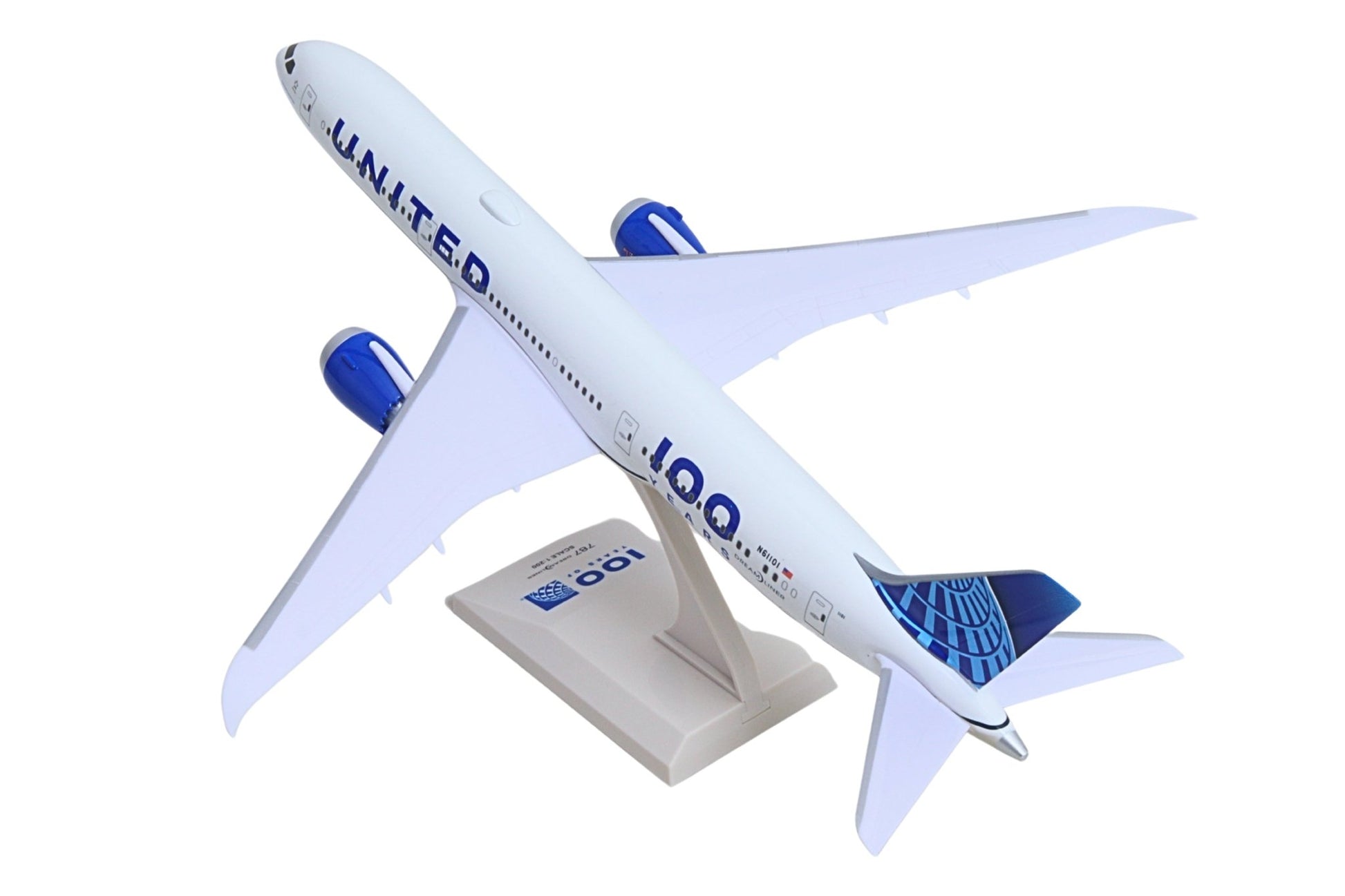 Pre - Order Skymarks SKR1178 1:200 United Airlines Boeing 787 - 9 "100 Years" Special Scheme N61101