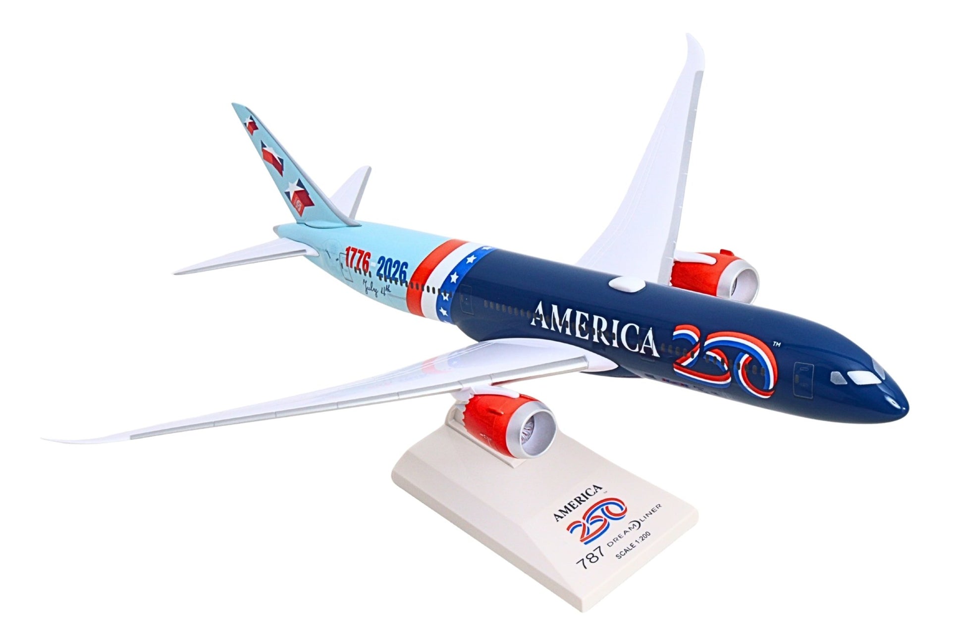 Pre - Order SkyMarks SKR1776 1:200 Boeing 787 - 9 America 250th Anniversary