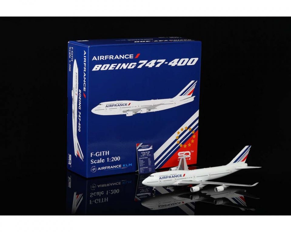 Pre - Order SQ Wings L2070 1:200 Air France Boeing 747 - 400 F - GITH