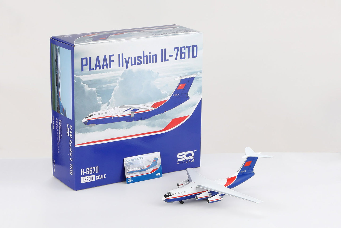 Pre-Order SQ Wings L2094 1:200 IL-76 IL-76 H-6670