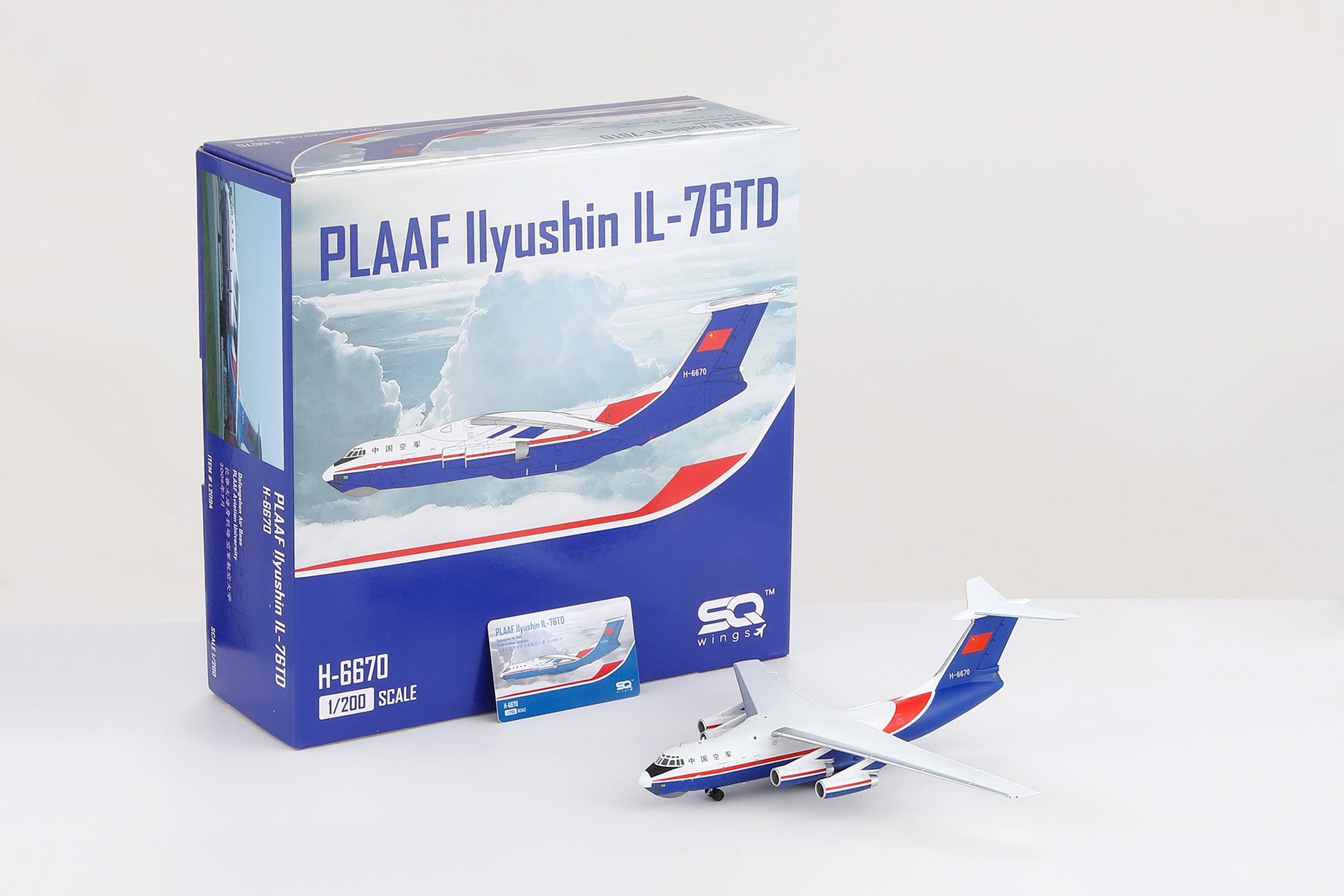 Pre-Order SQ Wings L2094 1:200 IL-76 IL-76 H-6670