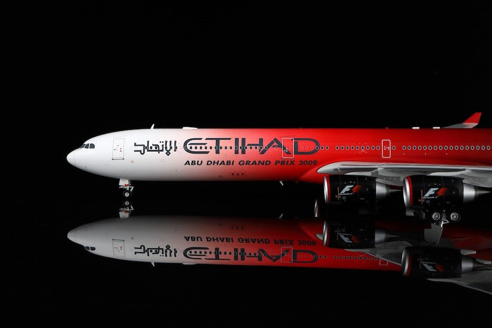 Pre - Order SQ Wings L2165 1:200 Etihad Airways Airbus A340 - 600 A6 - EHJ "ABU DHABI GRAND PRIX 2009"