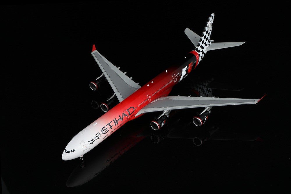 Pre - Order SQ Wings L2165 1:200 Etihad Airways Airbus A340 - 600 A6 - EHJ "ABU DHABI GRAND PRIX 2009"