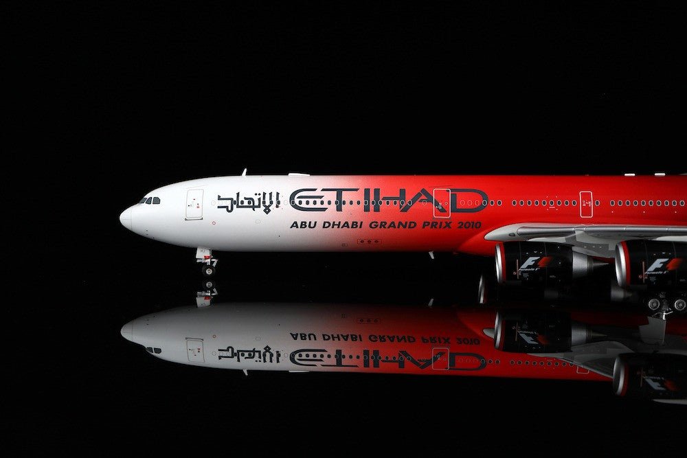 Pre - Order SQ Wings L2166 1:200 Etihad Airways Airbus A340 - 600 A6 - EHJ "ABU DHABI GRAND PRIX 2010"