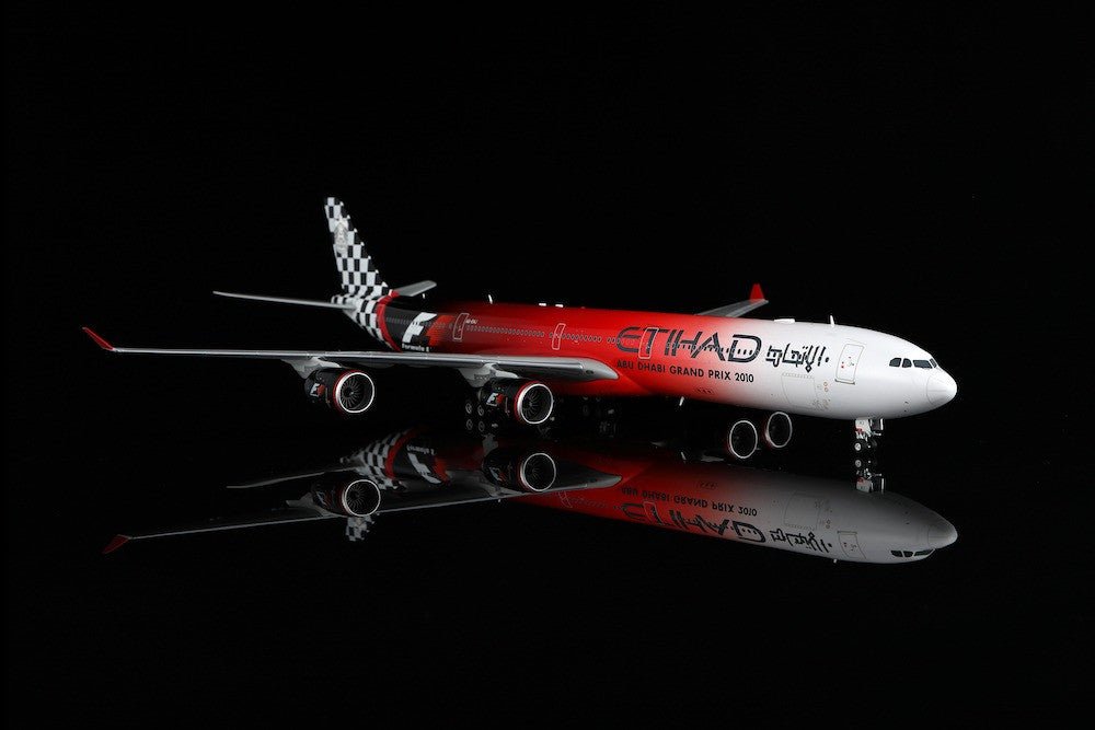 Pre - Order SQ Wings L2166 1:200 Etihad Airways Airbus A340 - 600 A6 - EHJ "ABU DHABI GRAND PRIX 2010"