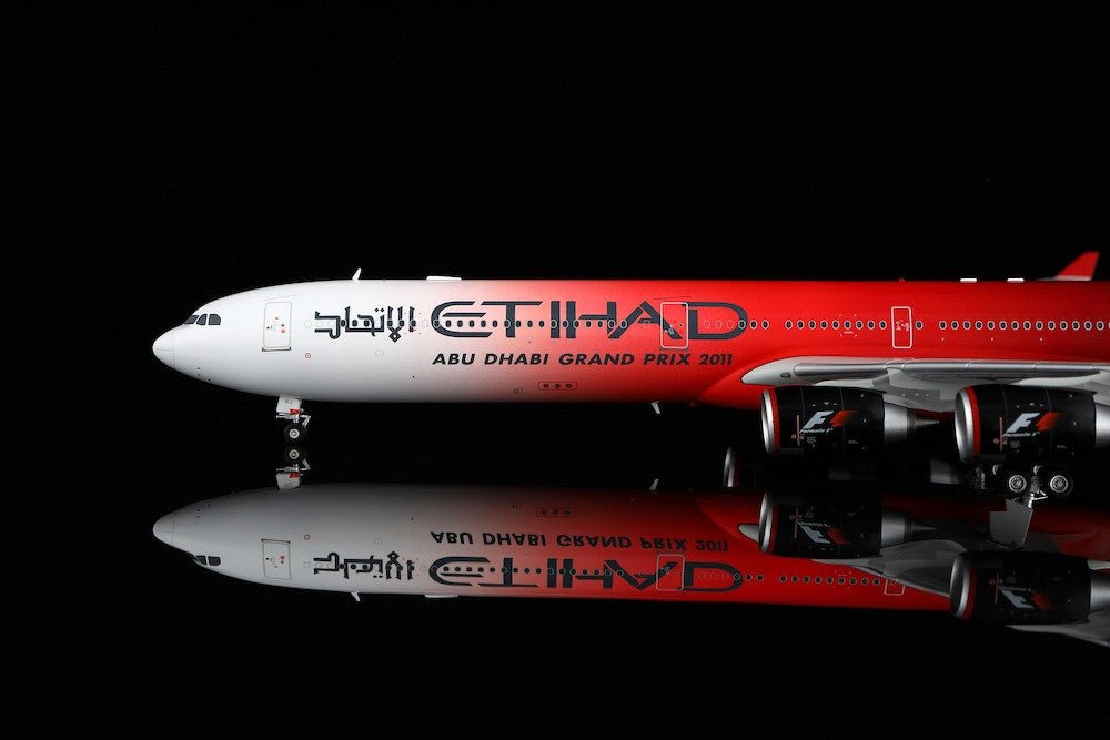 Pre - Order SQ Wings L2167 1:200 Etihad Airways Airbus A340 - 600 A6 - EHJ "ABU DHABI GRAND PRIX 2011"