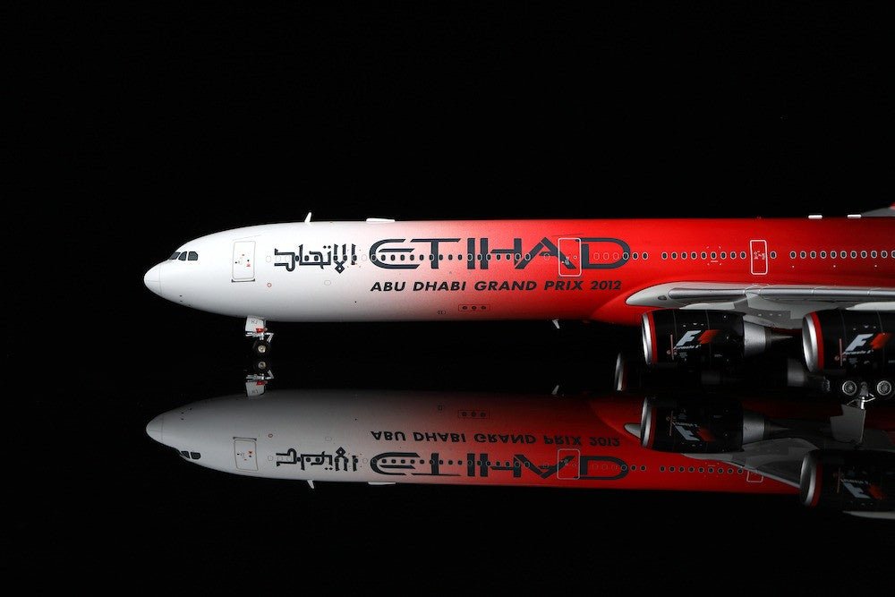 Pre - Order SQ Wings L2168 1:200 Etihad Airways Airbus A340 - 600 A6 - EHJ "ABU DHABI GRAND PRIX 2012"
