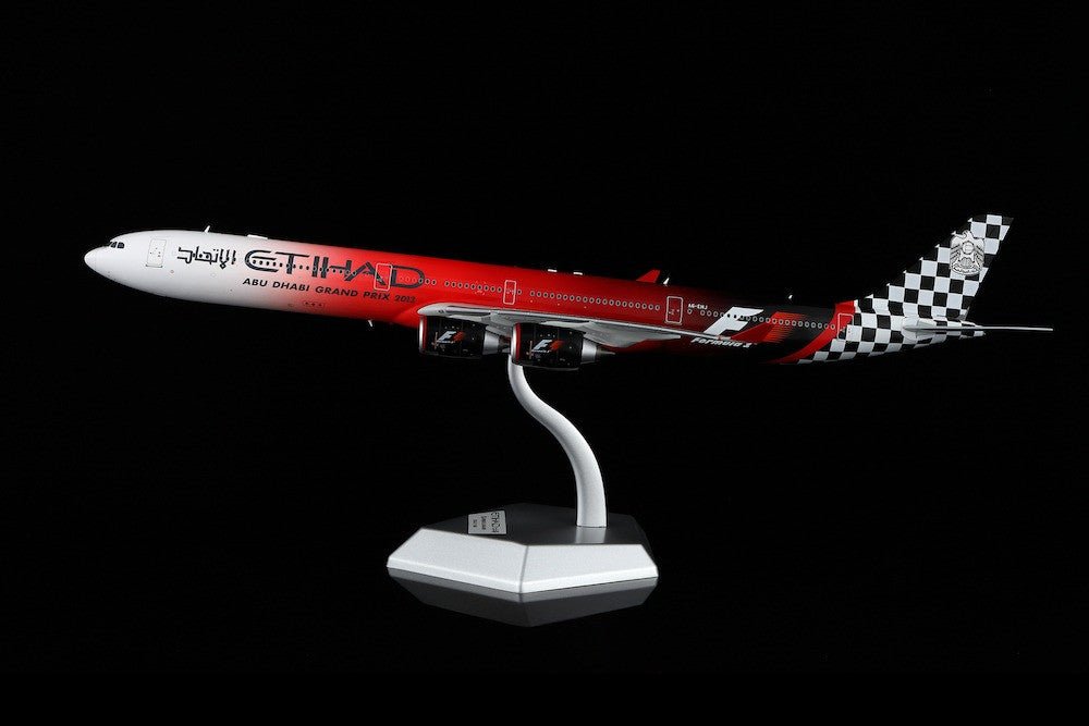 Pre - Order SQ Wings L2169 1:200 Etihad Airways Airbus A340 - 600 A6 - EHJ "ABU DHABI GRAND PRIX 2013"