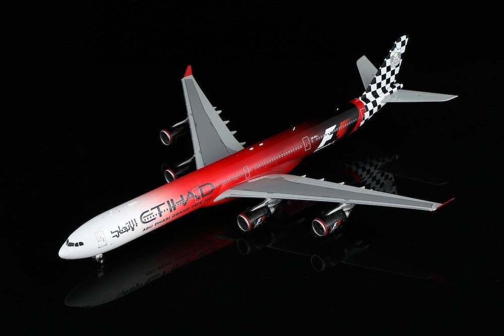 Pre - Order SQ Wings L2169 1:200 Etihad Airways Airbus A340 - 600 A6 - EHJ "ABU DHABI GRAND PRIX 2013"