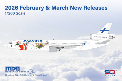 Pre - Order SQ Wings L2233 1:200 Finnair MD - 11 OH - LGC Santa Claus