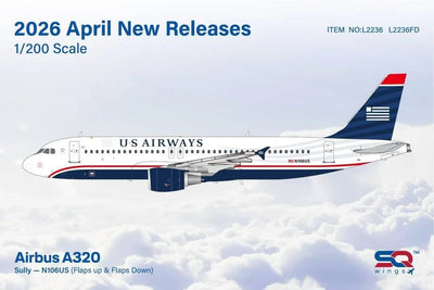 Pre - Order SQ Wings L2236 1:200 US Airways A320 N106US