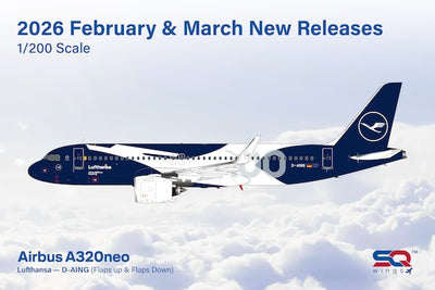 Pre - Order SQ Wings L2345 1:200 Lufthansa A320neo D - AING Lufthansa 100th Anniversary