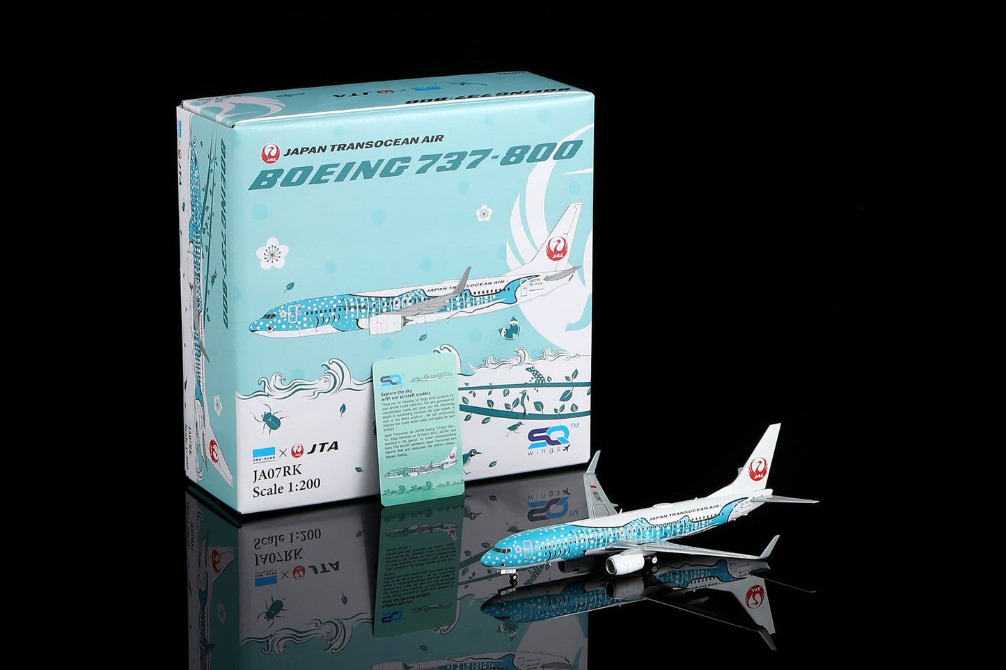 Pre-Order SQ Wings L2347 1:200 Japan Transocean Air B737-800 JA07RK Yui Jinbei