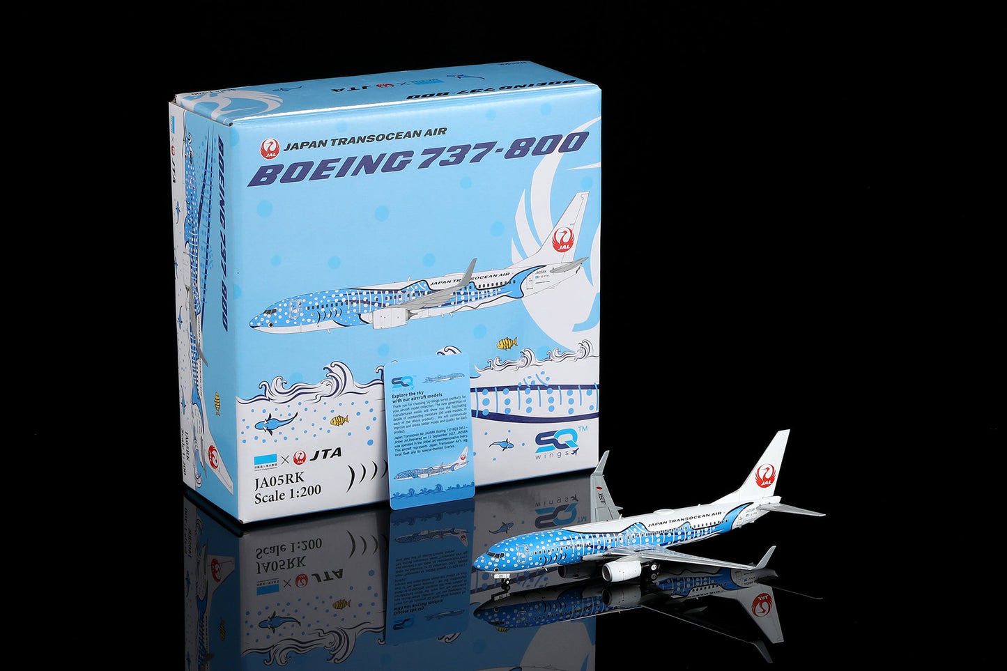 Pre-Order SQ Wings L2348 1:200 Japan Transocean Air B737-800 JA05RK Jinbei Jet